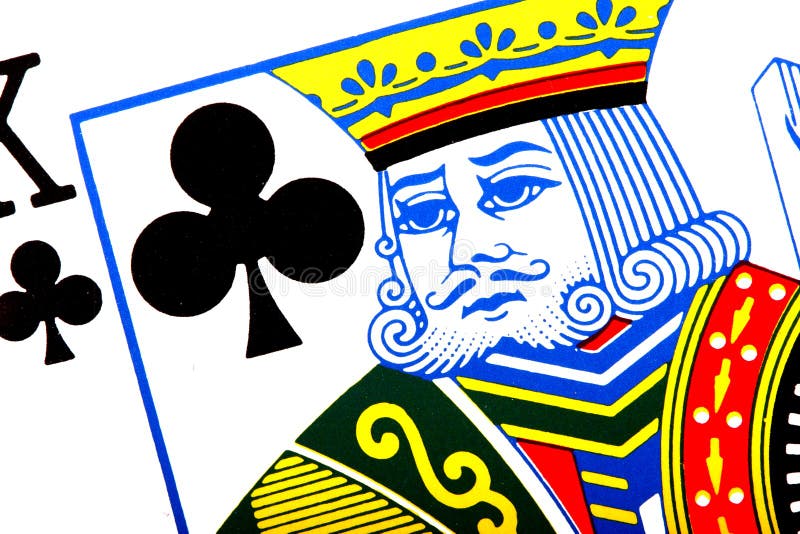 Koning van clubs royalty-vrije stock foto's Koning van clubs royalty-vrije stock foto's