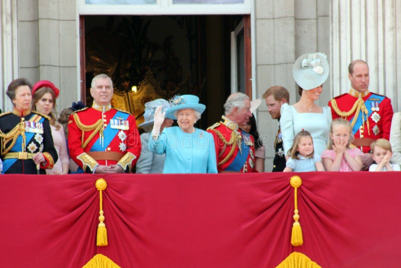 Queen Elizabeth London June 2018- prince Charles, prince Harry, Prince Andrew, George William,  Kate & Charlotte Trooping the colour, Balcony for Queen Elizabeth`s Birthday June 10 2018 Buckingham Palace, London, UK. Queen Elizabeth London June 2018- prince Charles, prince Harry, Prince Andrew, George William,  Kate & Charlotte Trooping the colour, Balcony for Queen Elizabeth`s Birthday June 10 2018 Buckingham Palace, London, UK