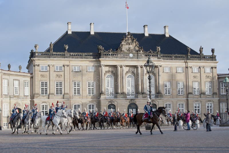 Koninklijke Deense wacht stock fotografie Koninklijke Deense wacht stock fotografie
