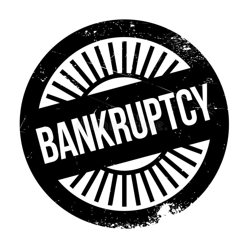 Konkursstempel-Gummischmutz stock abbildung Konkursstempel-Gummischmutz stock abbildung