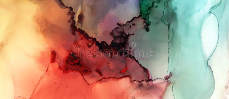 Konst abstrakt färgfläckbakgrund. alkoholfärgfärger. marmor textur
