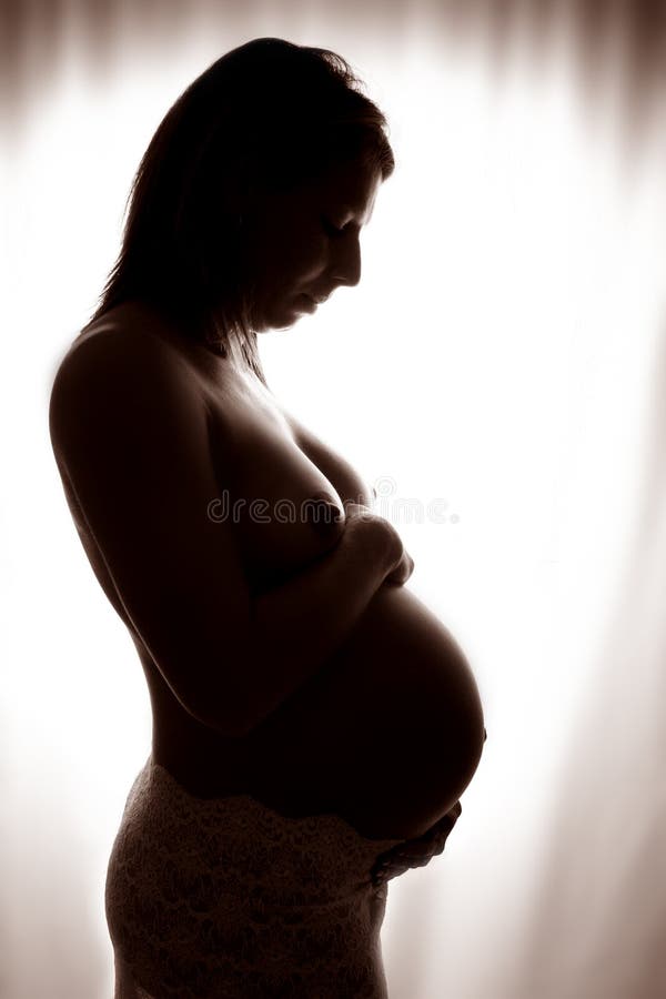 konstnärlig maternitysilhouette royaltyfria foton konstnärlig maternitysilhouette royaltyfria foton