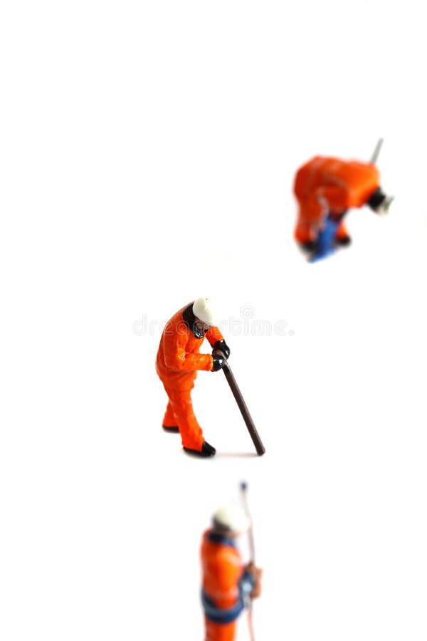 Konstruktionsmodellarbetare isolerade C royaltyfria bilder Konstruktionsmodellarbetare isolerade C royaltyfria bilder