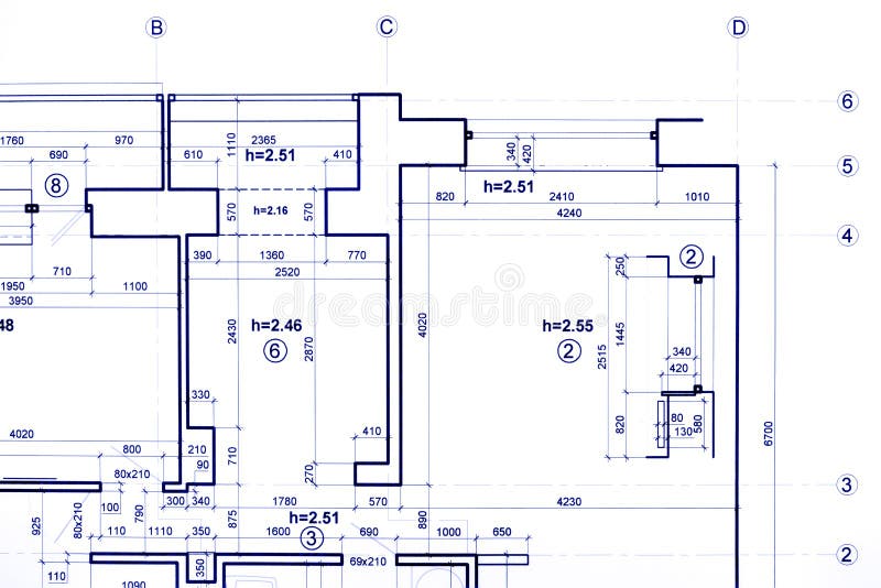 Konstruktionsplan som iscensätter ritningar, del av arkitektoniskt arkivfoton Konstruktionsplan som iscensätter ritningar, del av arkitektoniskt arkivfoton