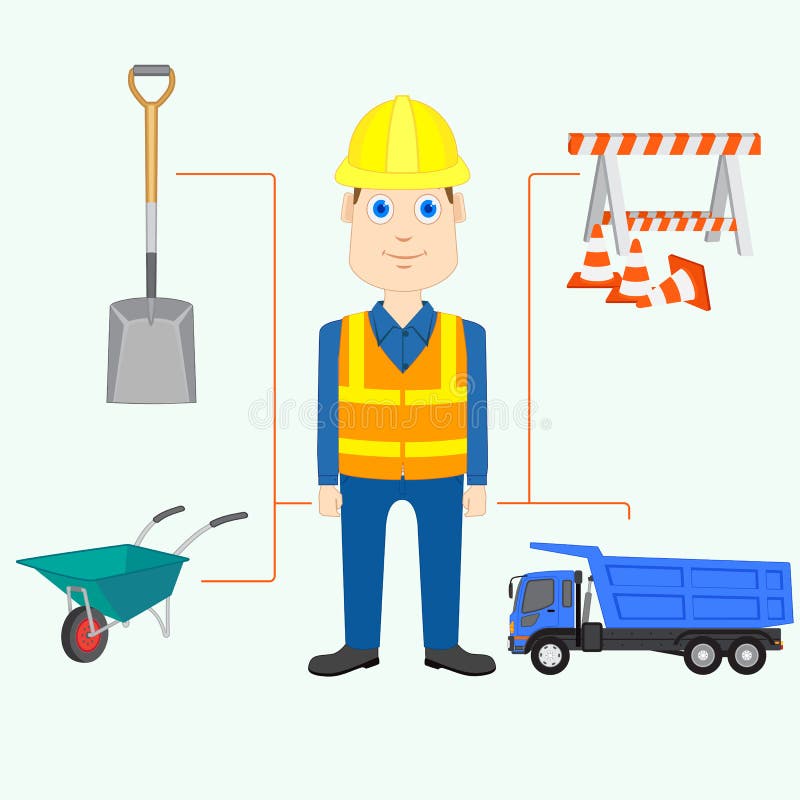 Konstruktör stock illustrationer