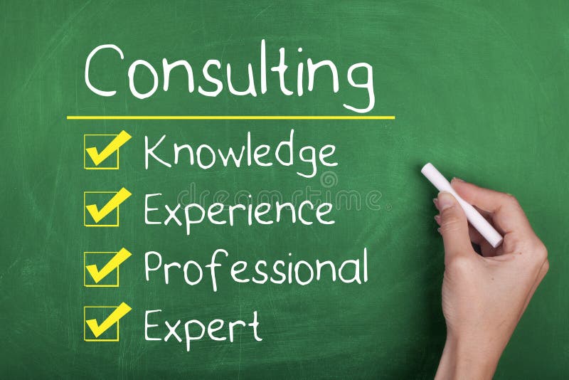 Consulting business concept with knowledge experience professional and expert words. Consulting business concept with knowledge experience professional and expert words
