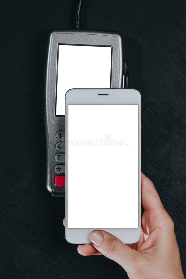 Kontaktlose Smartphone-Zahlung stockfotos Kontaktlose Smartphone-Zahlung stockfotos