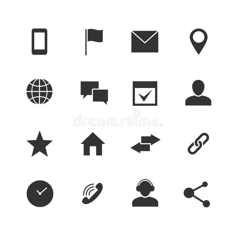 Kontaktowe i komunikacyjne interneta wektoru ikony Domu, telefonu i emaila sieci symbole, royalty ilustracja Kontaktowe i komunikacyjne interneta wektoru ikony Domu, telefonu i emaila sieci symbole, royalty ilustracja