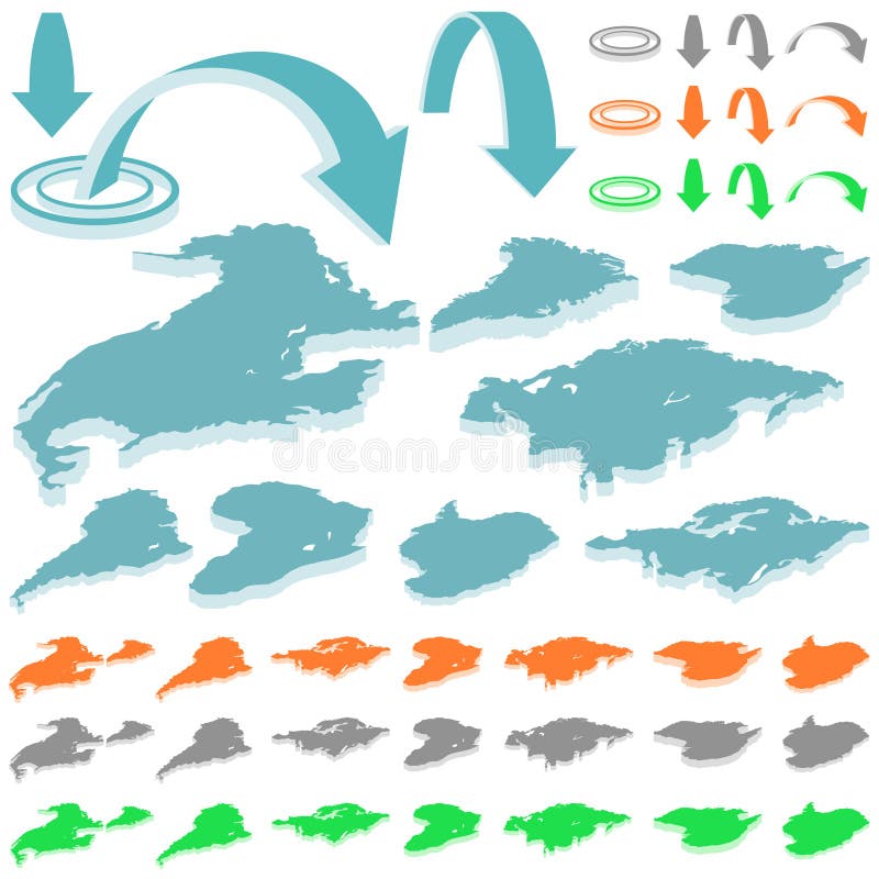 Kontinent Stock Illustrationen, Vektors, &amp; Klipart