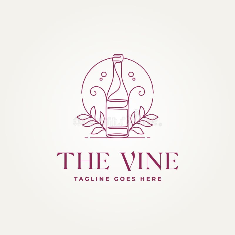 Kontinuerlig ritningsikonsymbol för vinstreck, vektorillustration. ett modernt och modernt logotypkoncept för restaurangbarkaféer stock illustrationer