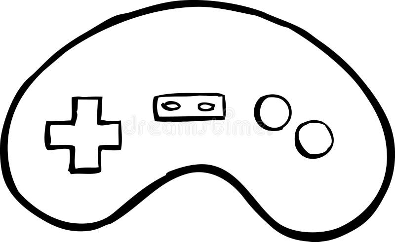 Kontrolera gry wideo ilustracji