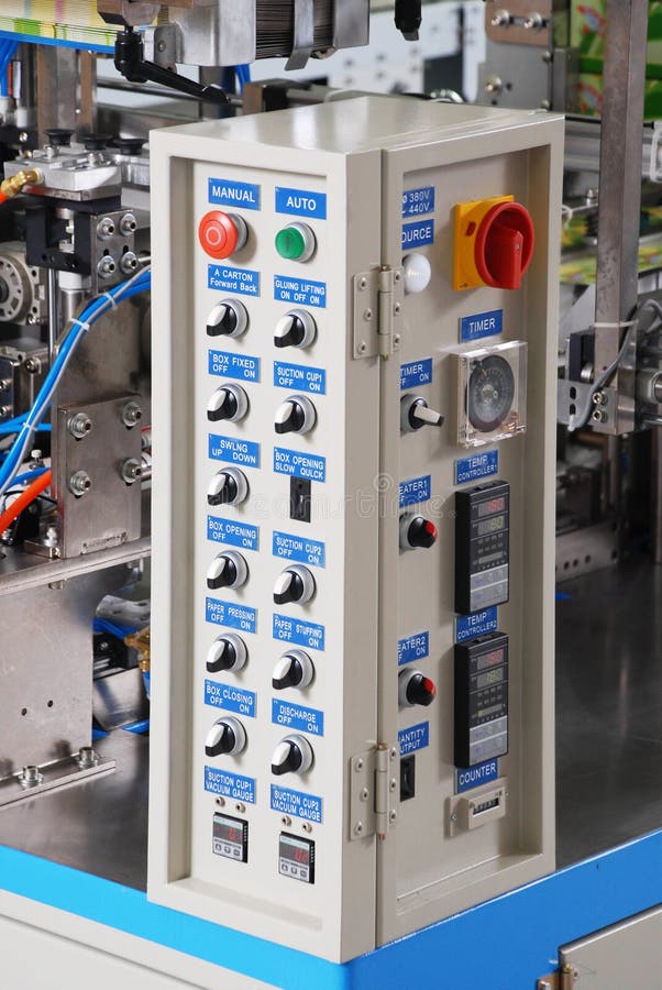 Kontrollbord av ett elektriskt switchgearkabinett royaltyfria foton Kontrollbord av ett elektriskt switchgearkabinett royaltyfria foton