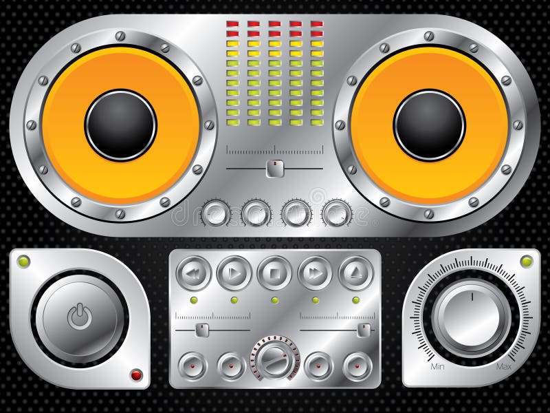 Hi fi metallic control set. Hi fi metallic control set