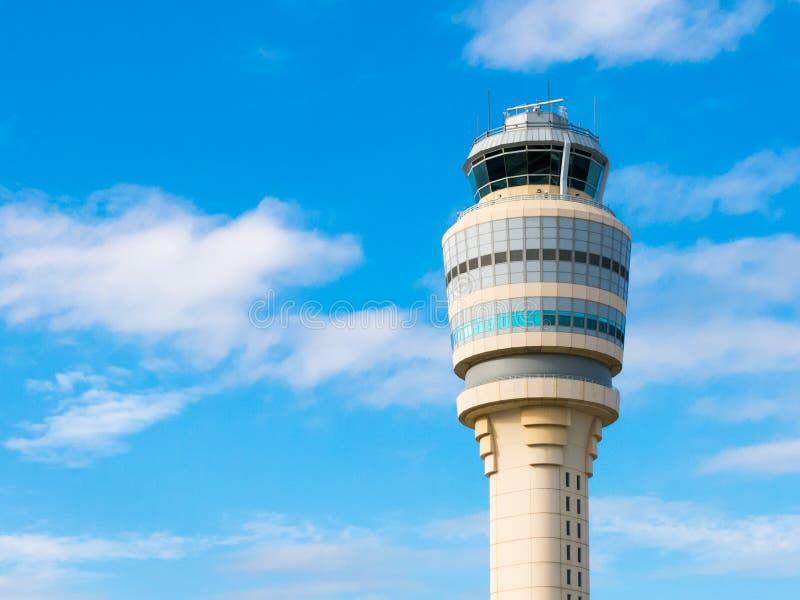 Kontrolltorn av den Hartsfield Jackson flygplatsen, Atlanta, Georgia, U royaltyfria foton Kontrolltorn av den Hartsfield Jackson flygplatsen, Atlanta, Georgia, U royaltyfria foton