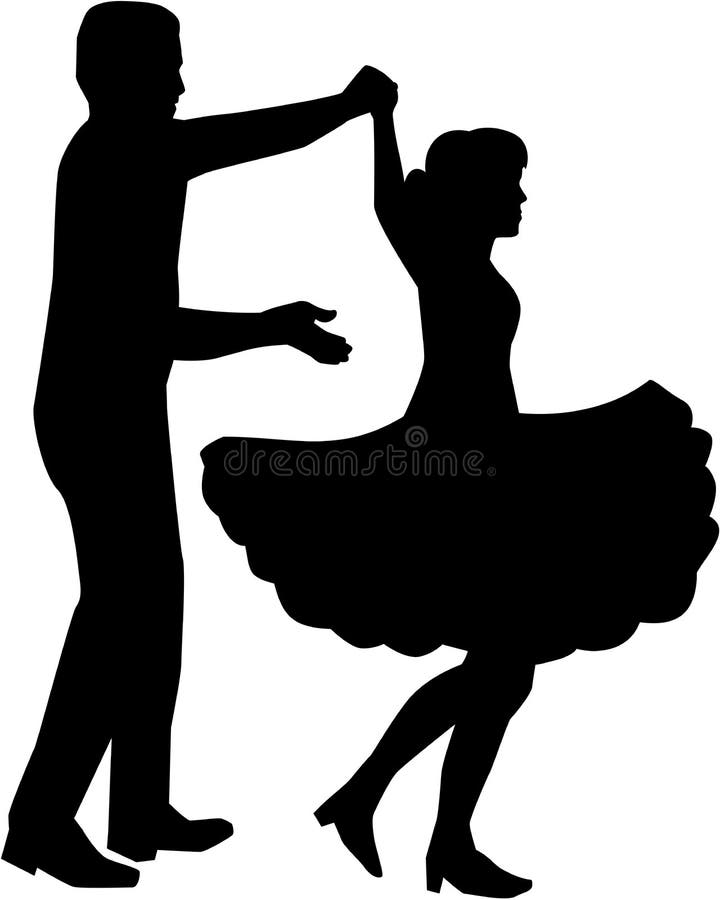 Square dance silhouette vector sports. Square dance silhouette vector sports