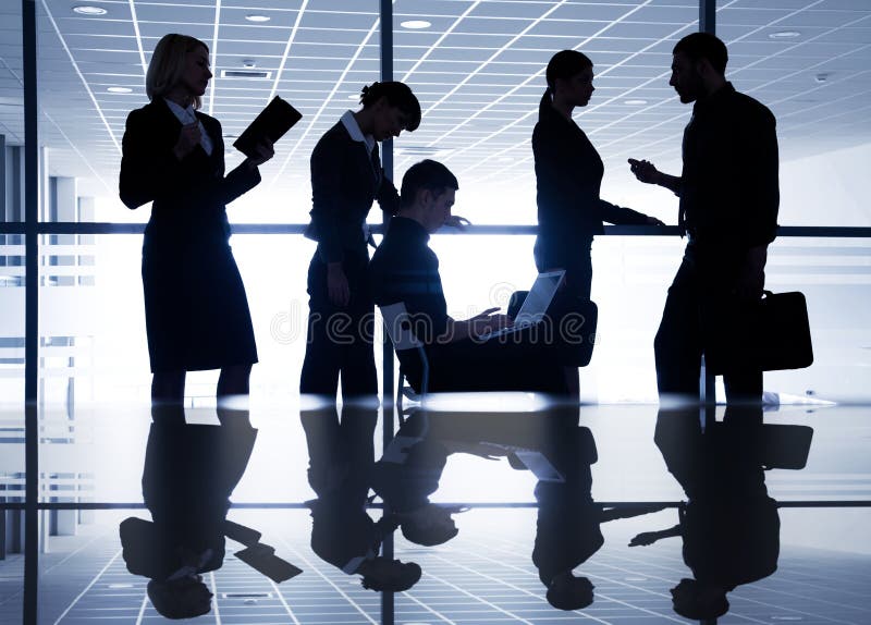 Konturer av businesspeople arkivfoton Konturer av businesspeople arkivfoton