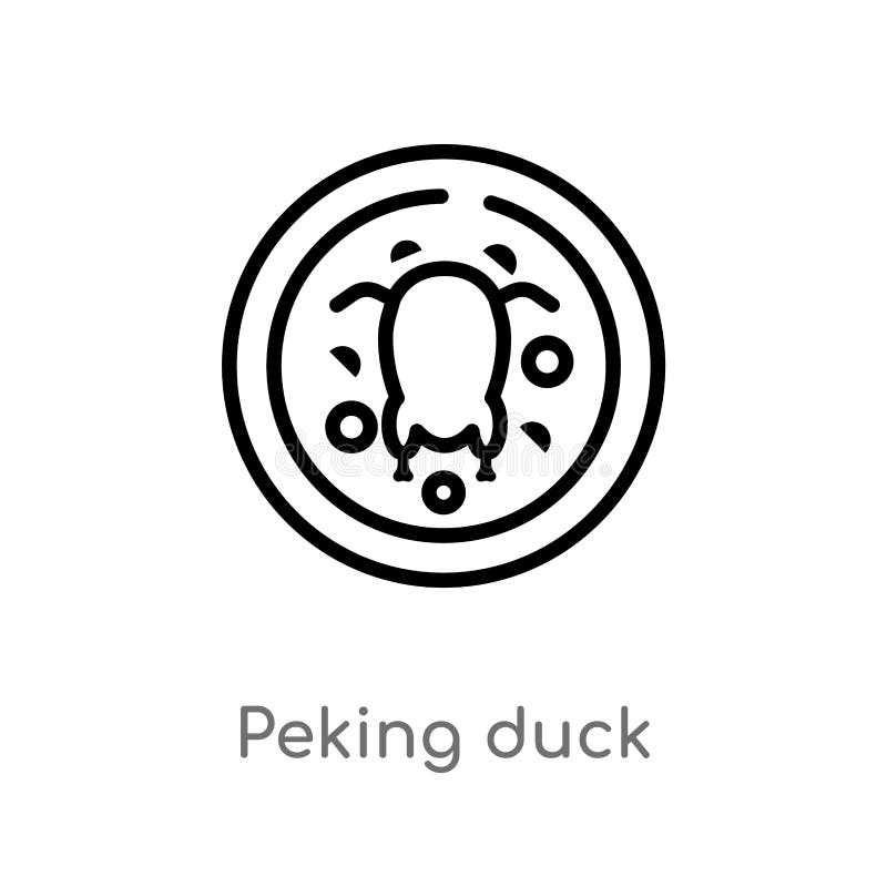 konturu Peking kaczki wektoru ikona odosobniona czarna prosta kreskowego elementu ilustracja od karmowego i restauracyjnego poj?c ilustracji konturu Peking kaczki wektoru ikona odosobniona czarna prosta kreskowego elementu ilustracja od karmowego i restauracyjnego poj?c ilustracji