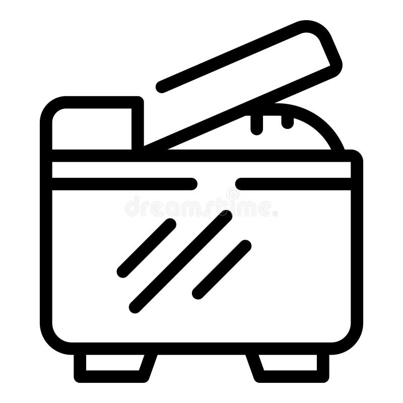 Freshly baked bread icon outline vector. Baking machine. Automatic bakery utensil. Freshly baked bread icon outline vector. Baking machine. Automatic bakery utensil