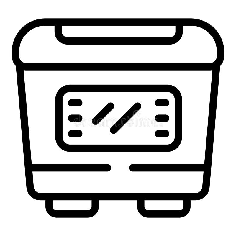 Professional bread maker icon outline vector. Commercial baking machine. Bakery automated equipment. Professional bread maker icon outline vector. Commercial baking machine. Bakery automated equipment