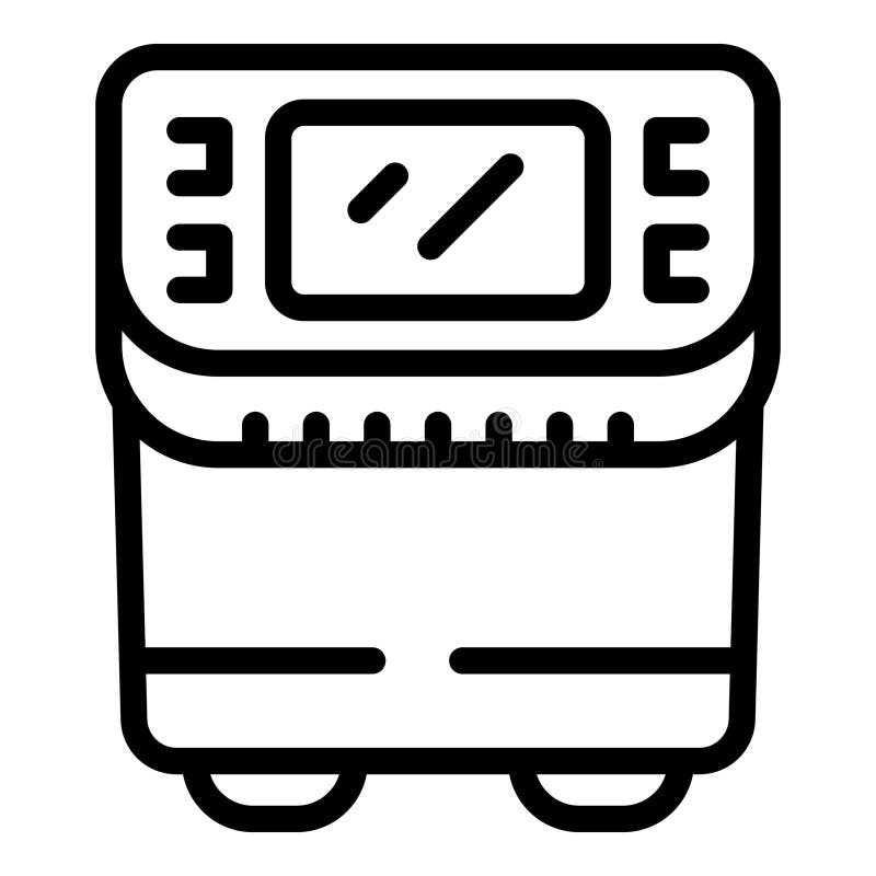 Household bread maker icon outline vector. Kitchen electric appliance. Loaf baking machine. Household bread maker icon outline vector. Kitchen electric appliance. Loaf baking machine