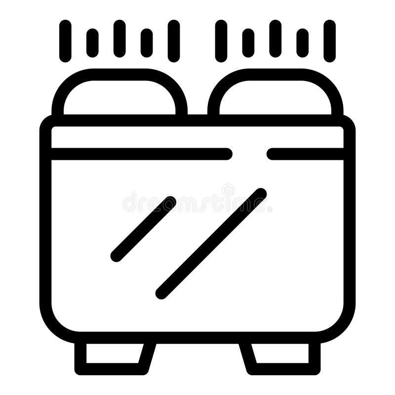 Homemade bread maker machine icon outline vector. Fresh loaf food. Automatic baking device. Homemade bread maker machine icon outline vector. Fresh loaf food. Automatic baking device