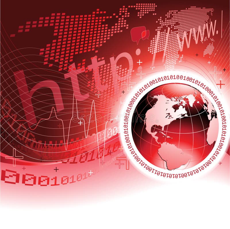 Konzept der globalen Kommunikation stock abbildung Konzept der globalen Kommunikation stock abbildung
