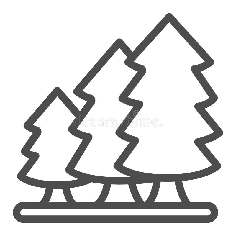 Konzept der Waldwirtschaft für die Wachstumslinie Bäume. . Drei Baumpflanzen Waldplantage Schild auf weiß lizenzfreie abbildung