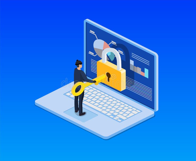 Konzept des Hacking vektor abbildung