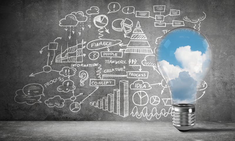 Konzept von effektiven Geschäftsinnovationen stock abbildung