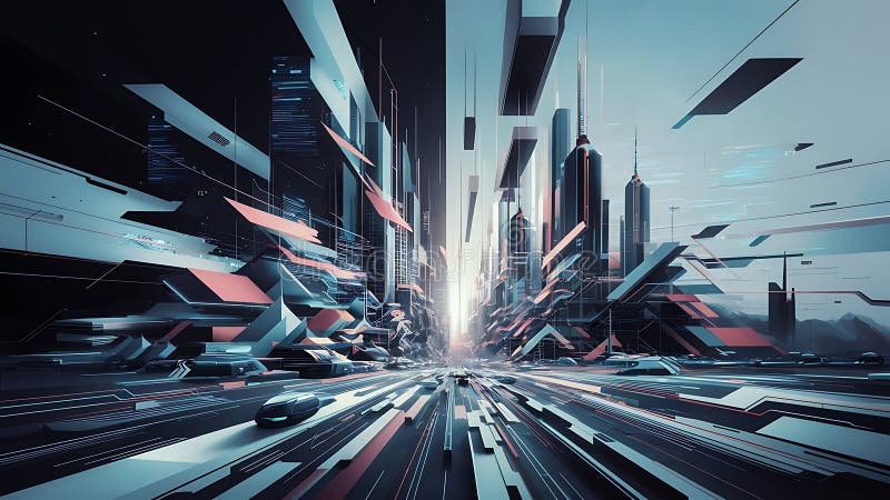 Konzeption eines hybriden Cloud-Computing-Netzwerks lizenzfreie abbildung