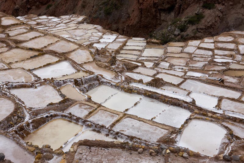 Maras Salt Mines in Salinas near Tarabamba in Peru. Maras Salt Mines in Salinas near Tarabamba in Peru