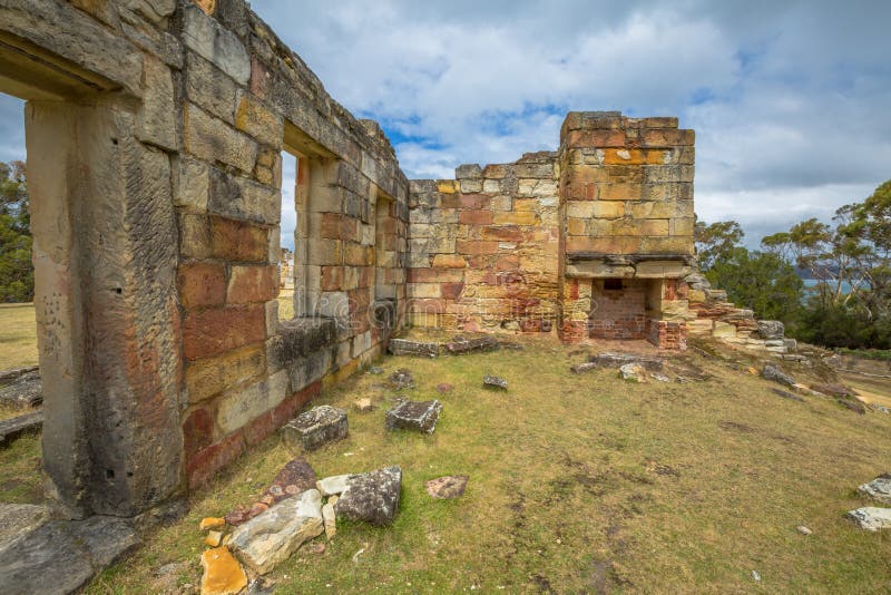 Kopalnie Węgla Historyczny miejsce, Tasmania fotografia stock Kopalnie Węgla Historyczny miejsce, Tasmania fotografia stock
