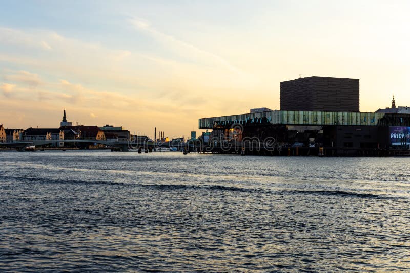 Copenhagen. Denmark. 12. September. 2021. Nice view Ofelia Plads on the Sunset. Copenhagen Denmark Contemporary European Architecture Architecture Europe. Copenhagen. Denmark. 12. September. 2021. Nice view Ofelia Plads on the Sunset. Copenhagen Denmark Contemporary European Architecture Architecture Europe