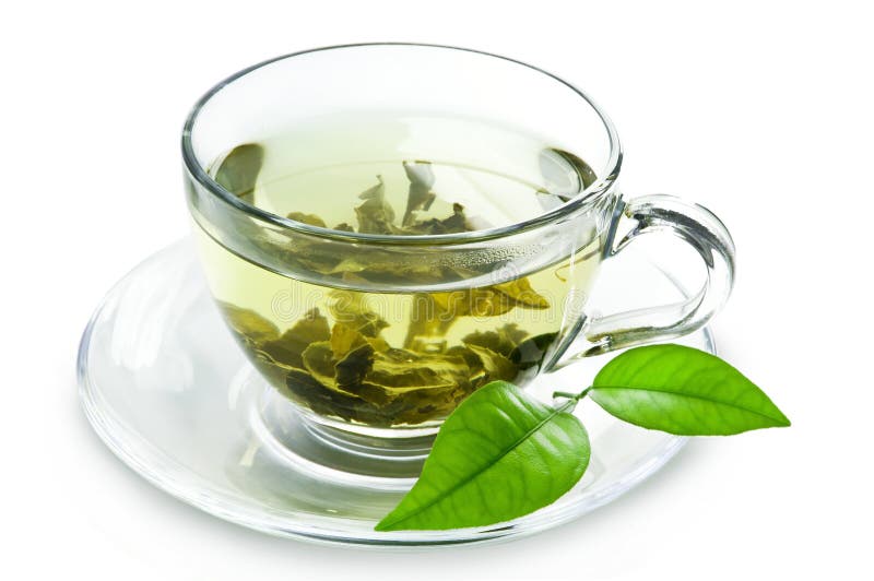 Koppgreen låter vara tea arkivfoton