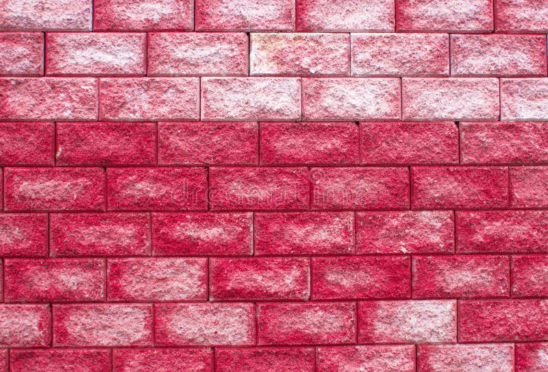 Coral brick wall, background texture. Bricks and concrete texture for pattern abstract background. Coral brick wall, background texture. Bricks and concrete texture for pattern abstract background