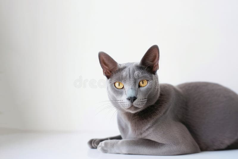 Korat Cat Cat Breed Face Cartoon Flat Icon Design Stock Illustration -  Download Image Now - 2015, Animal, Animal Body Part - iStock