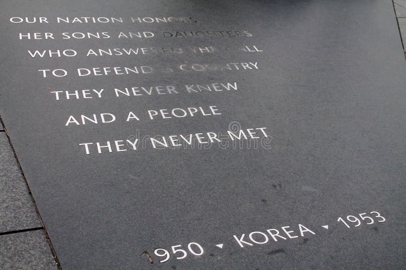 Koreaans Oorlogs herdenkingsdetail