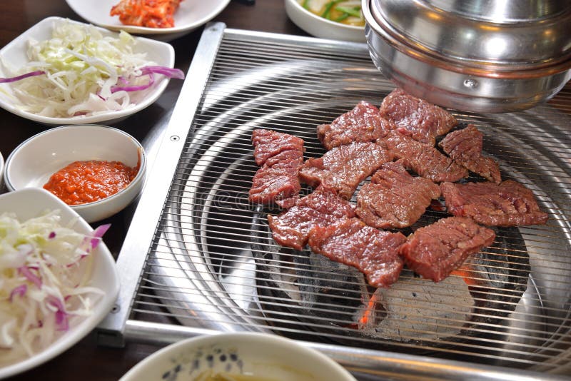 Koreaanse BBQ assorteert vlees