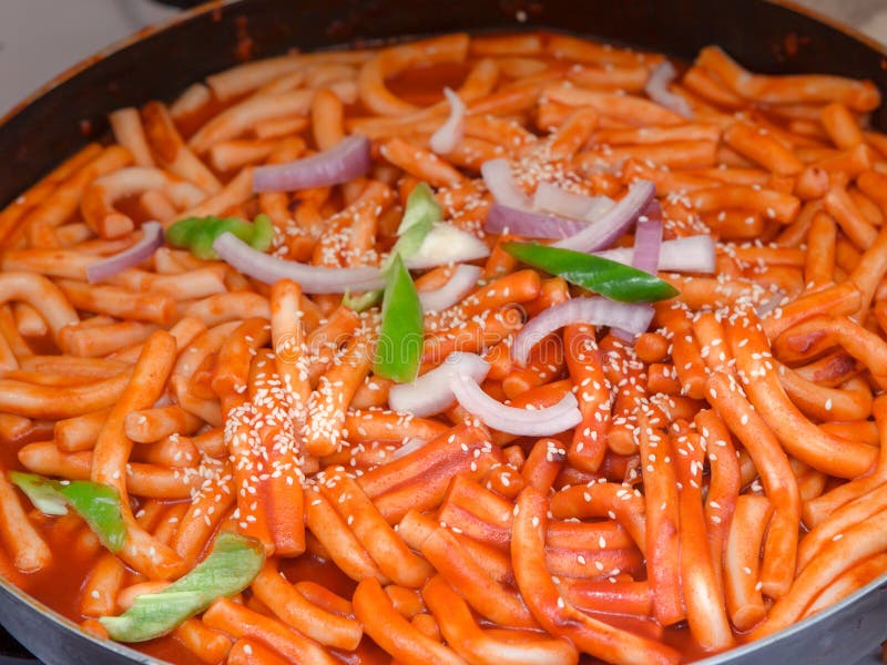 Korean food,Fried Rice Cake