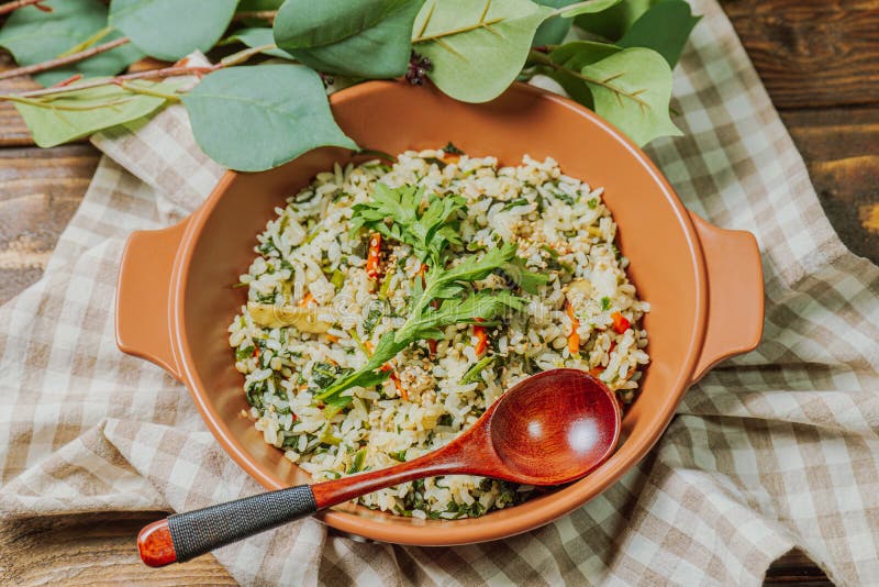 Korean Healthy and Diet Food Namul Bibimbap Stock Photo - Image of ...