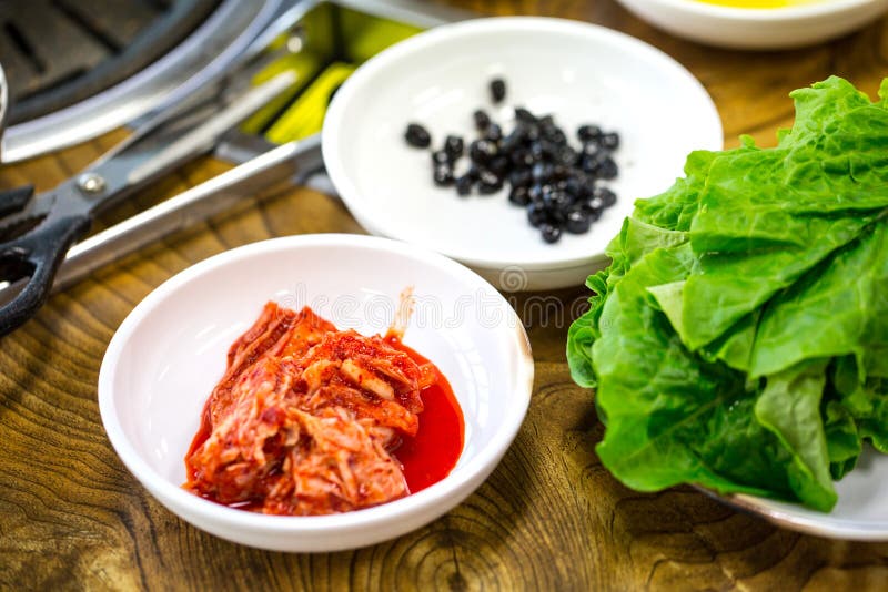 Korean Kimchi with Side Dishes and Vegetables Stock Photo Image of asian, chili 41335588