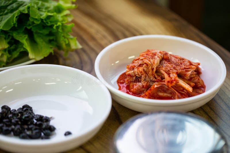 Korean Kimchi with Side Dishes and Vegetables Stock Photo Image of asian, chili 41335588