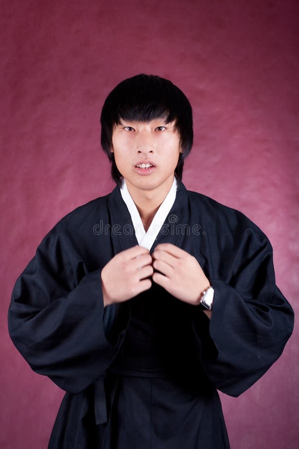 Korean man in a traditional dress