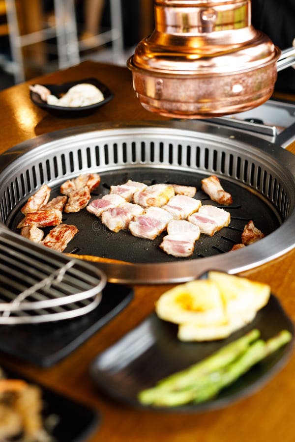 Korean pork barbecue stock image. Image of dish, meat 216780209