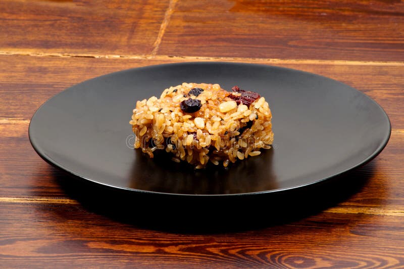 Korean Rice Sweet Treat on the Plate Over Table Stock Image Image of