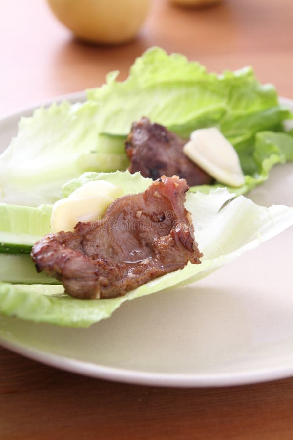 Korean Roast Beef stock photo. Image of dish, garlic 248650042