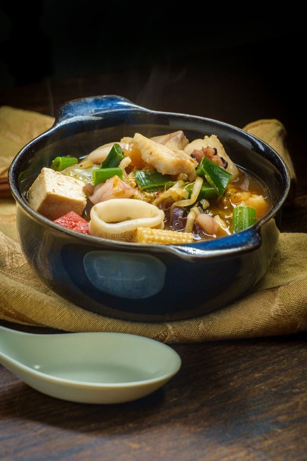 Korean Seafood Stew stock image. Image of baby, gochujang - 145584107