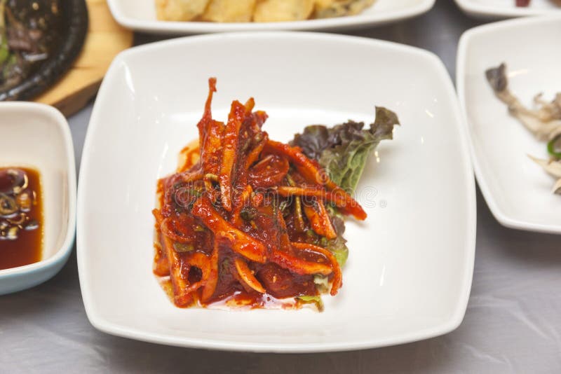 Korean Spicy Sauce Marinated Vegetable Stock Image Image of spicey