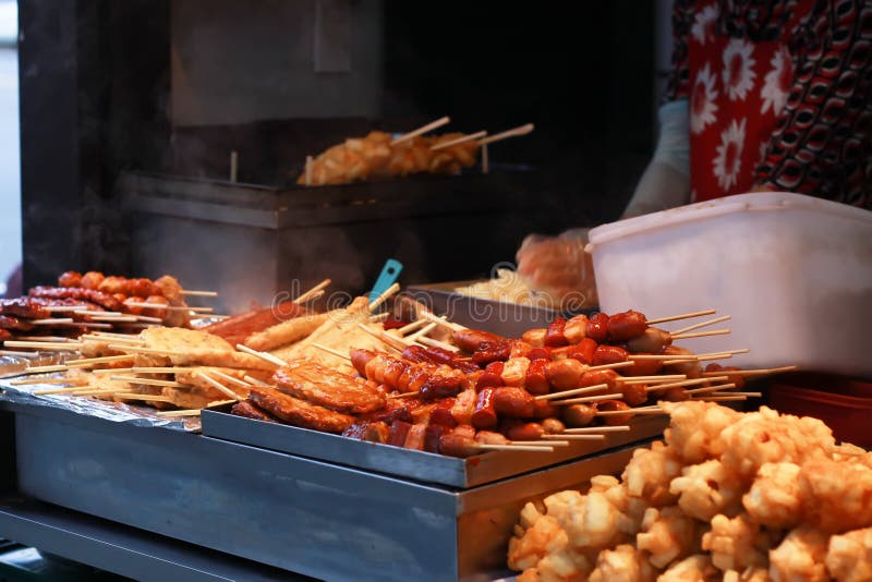 Korean street fast food stock image. Image of color, people - 71927701