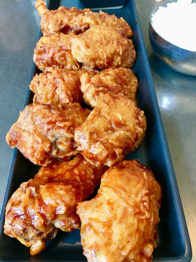 Korean Style Deep Fried Chicken Stock Image - Image of chicken, food